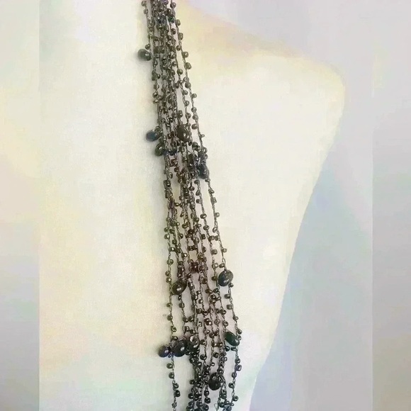 Vintage Handcrafted Crosia Work necklace - Picture 3 of 4